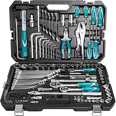 Hand tool kit 142 pieces Model: TOTAL THKTHP21426